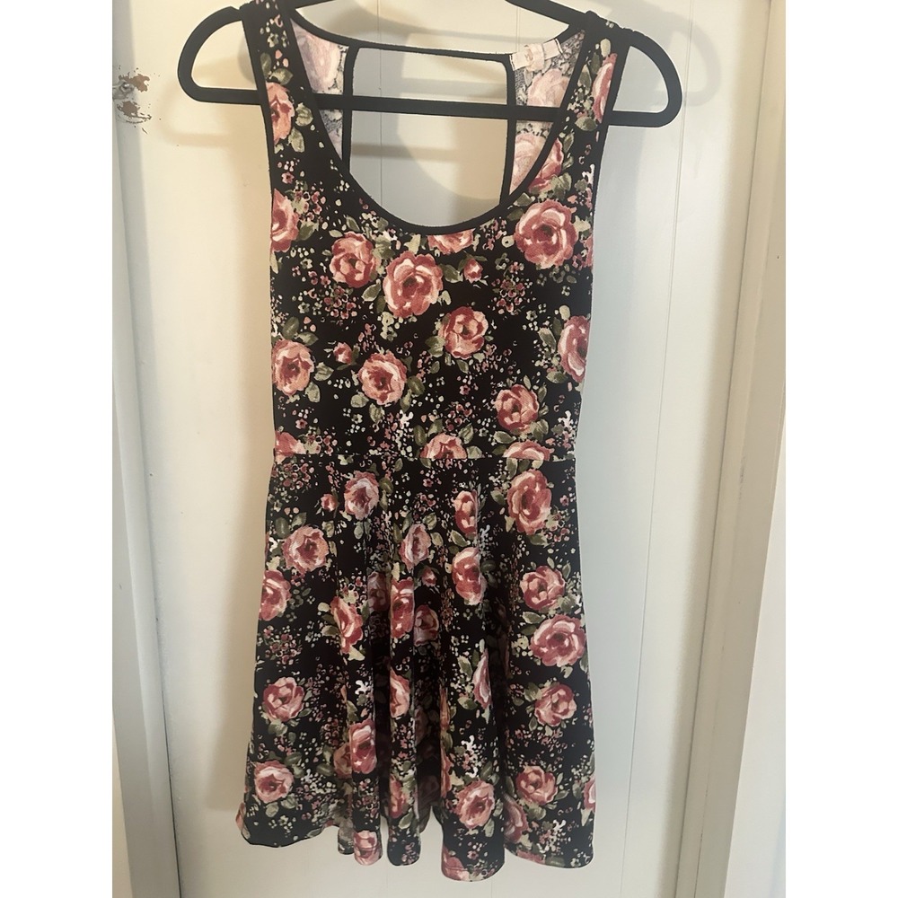 Mandy‎ K Women's Floral Print Skater Dress, Medium Vintage Y2K